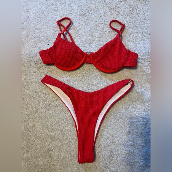 Other - Red Ruffle Bikini